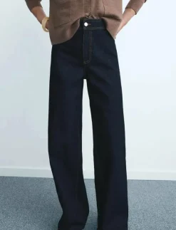 Mango Catherin culotte high-rise jeans - Vida byxor|Kvinnor Kläder
