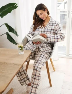 Missya Check flannel pyjamas - Pyjamas|Kvinnor Pyjamas & Loungewear