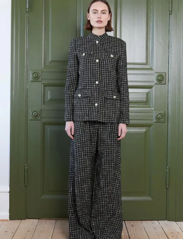 Stella Nova Checked bouclé jacket - Bouclés|Kvinnor Kavajer