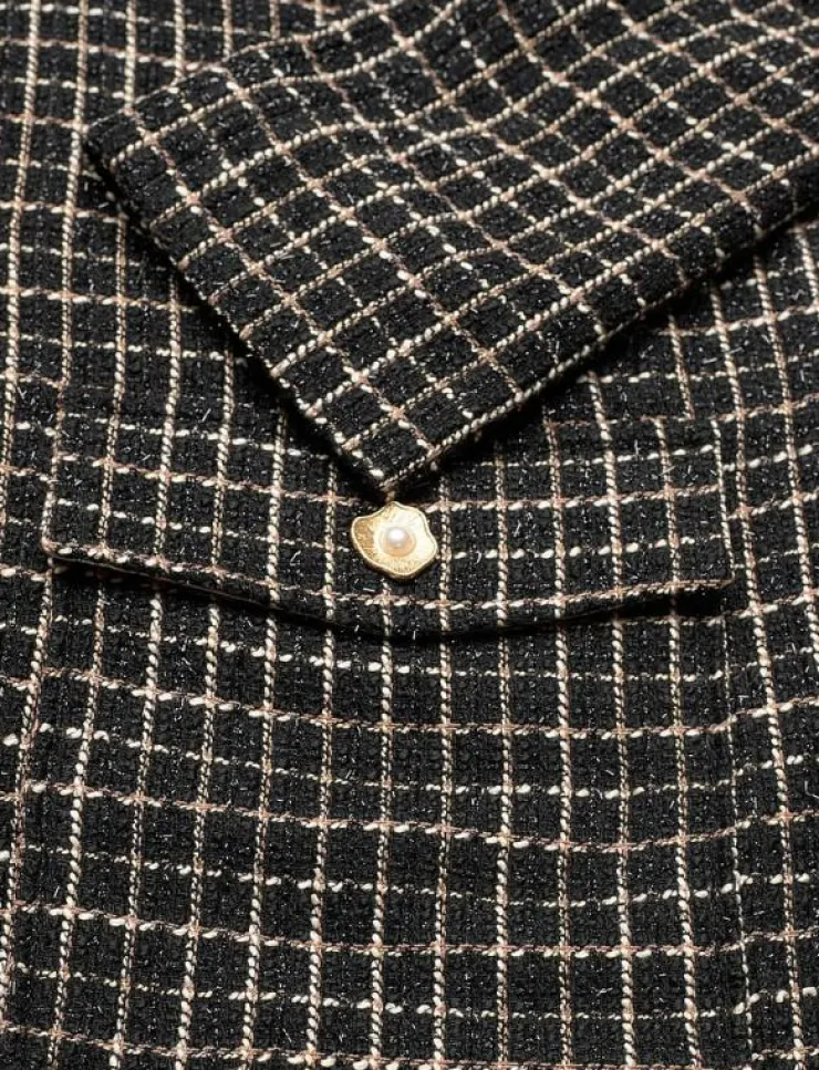 Stella Nova Checked bouclé jacket - Bouclés|Kvinnor Kavajer