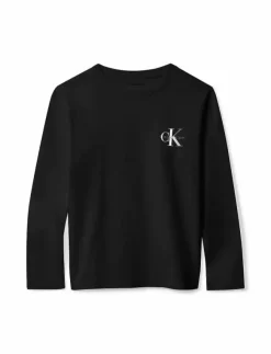 Barn Calvin Klein Överdelar|CHEST MONOLOGO LS T-SHIRT - Långärmade t-shirts