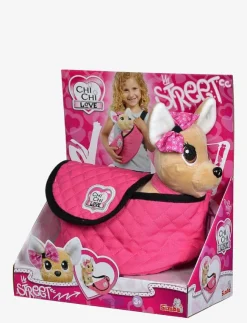Barn Simba Toys Gosedjur|ChiChi LOVE Hund i Trendig Väska - Mjukisdjur