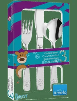 Amefa Children Cutlery Set Bear 3-psc - Bestick|Barn Matdags|Matdags