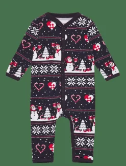 Happy Seasons Christmas heart jumpsuit baby - One-sie|Barn Sovplagg