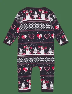 Happy Seasons Christmas heart jumpsuit baby - One-sie|Barn Sovplagg