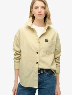 Kvinnor Superdry Overshirts|CHUNKY CORD OVERSHIRT - Overshirts
