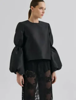 Kvinnor Malina Plus Size & Curvy|Blusar & Skjortor|Cia Double Pouf Sleeve blouse - Långärmade blusar