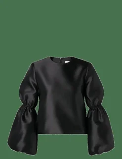 Kvinnor Malina Plus Size & Curvy|Blusar & Skjortor|Cia Double Pouf Sleeve blouse - Långärmade blusar