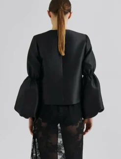Kvinnor Malina Plus Size & Curvy|Blusar & Skjortor|Cia Double Pouf Sleeve blouse - Långärmade blusar