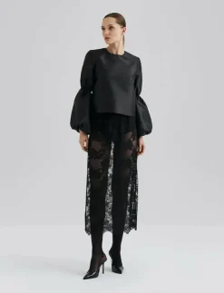 Kvinnor Malina Plus Size & Curvy|Blusar & Skjortor|Cia Double Pouf Sleeve blouse - Långärmade blusar