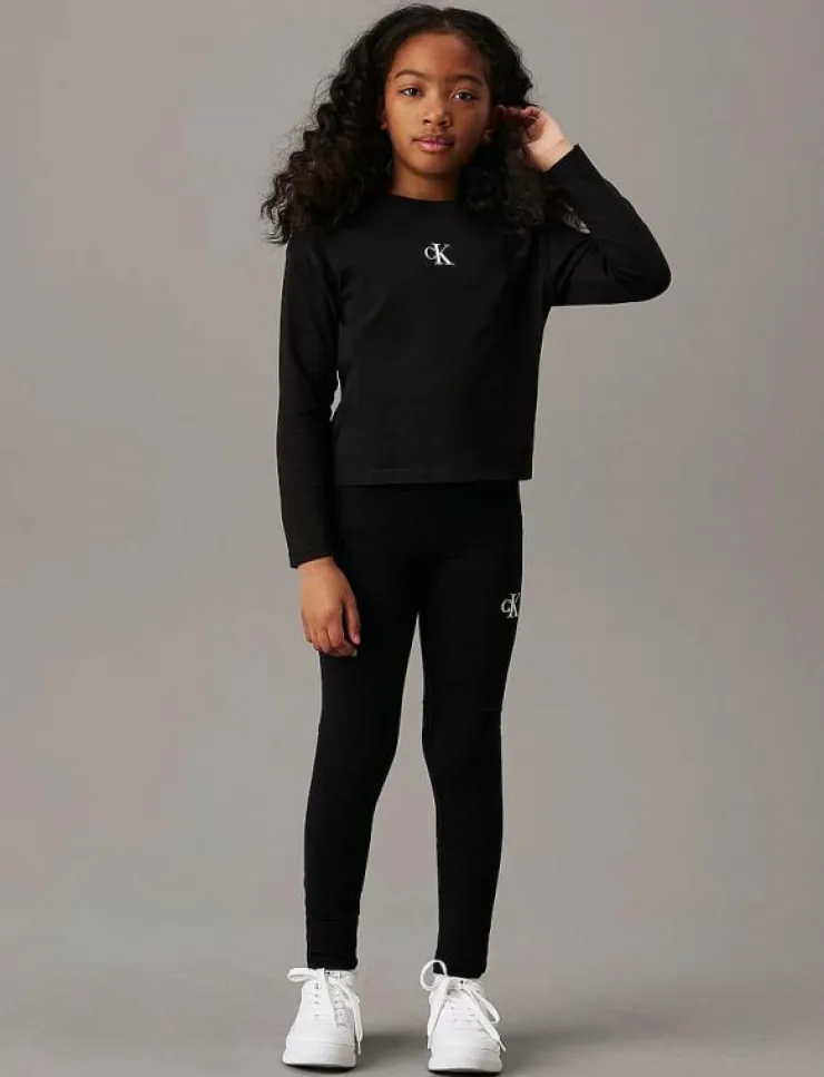 Barn Calvin Klein Basplagg|Nederdelar|CK LOGO LEGGING - Leggings
