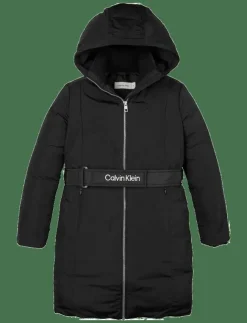 Calvin Klein CLASSIC BELTED COAT - Dunjackor & fodrade jackor|Barn Jackor