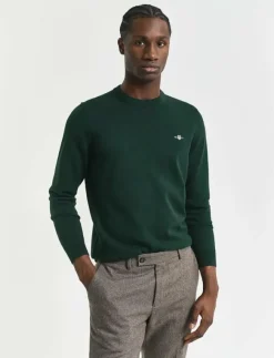 GANT Stickat|CLASSIC COTTON C-NECK - Rundhalsad