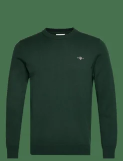 GANT Stickat|CLASSIC COTTON C-NECK - Rundhalsad