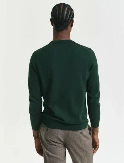 GANT Stickat|CLASSIC COTTON C-NECK - Rundhalsad