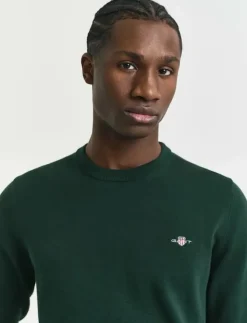 GANT Stickat|CLASSIC COTTON C-NECK - Rundhalsad