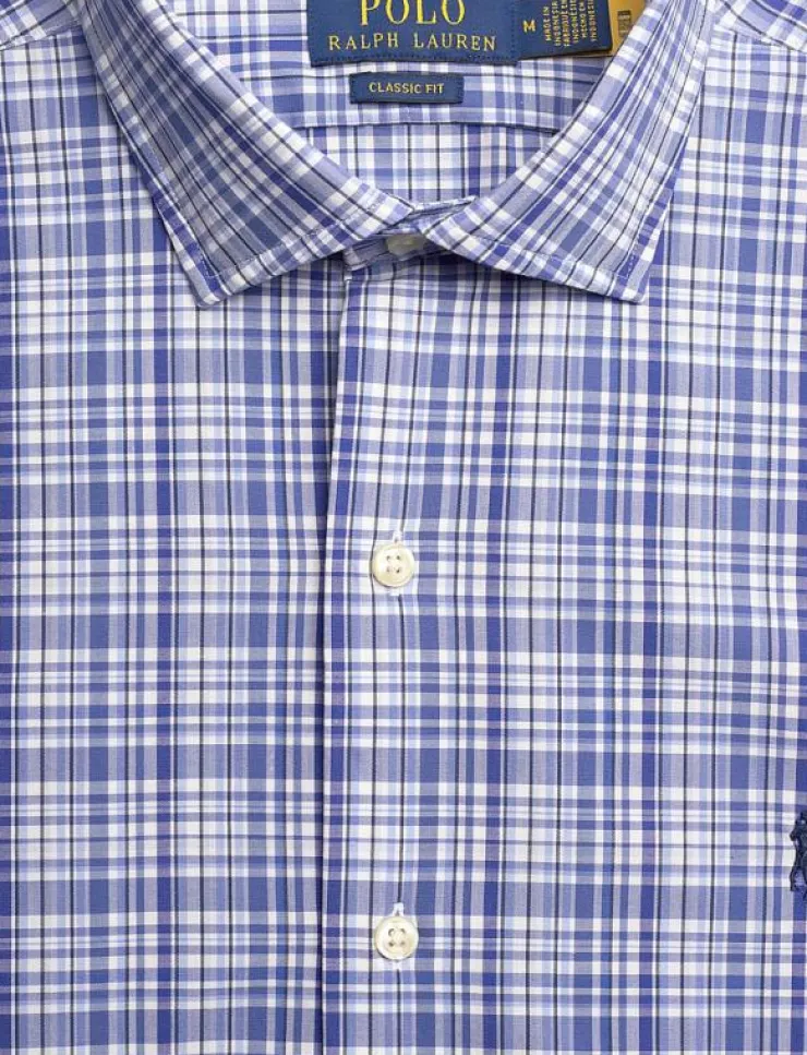 Polo Ralph Lauren Skjortor|Classic Fit Plaid Stretch Poplin Shirt - Rutiga skjortor