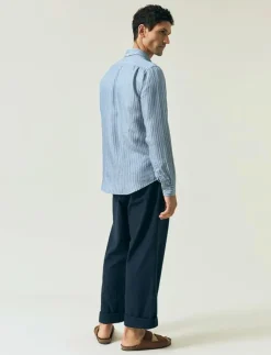 Lexington Clothing Skjortor|Classic Hemp Striped Shirt - Randiga skjortor