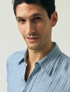Lexington Clothing Skjortor|Classic Hemp Striped Shirt - Randiga skjortor