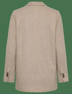 Lexington Clothing Classic Straight Fit Wool Blend Blazer - Enkelknäppta kavajer|Kvinnor Kavajer