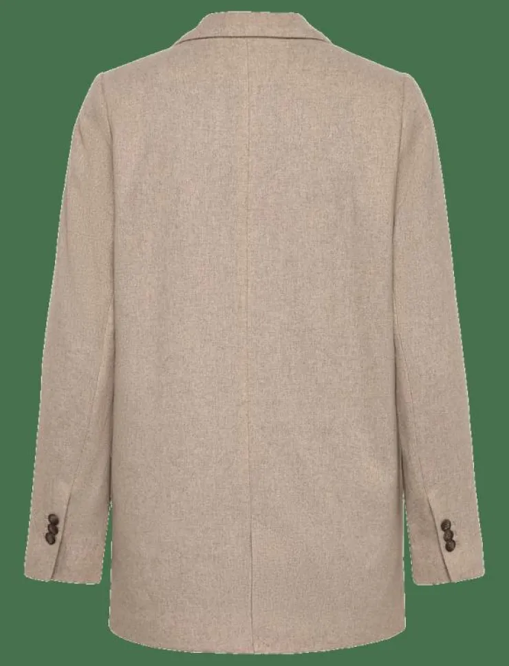 Lexington Clothing Classic Straight Fit Wool Blend Blazer - Enkelknäppta kavajer|Kvinnor Kavajer