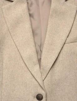 Lexington Clothing Classic Straight Fit Wool Blend Blazer - Enkelknäppta kavajer|Kvinnor Kavajer
