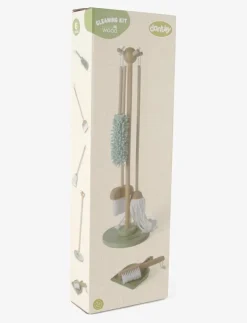 Barn Dantoy Rollspel|CLEANING SET WOOD IN GIFT BOX 6 PARTS - Leksaksverktyg