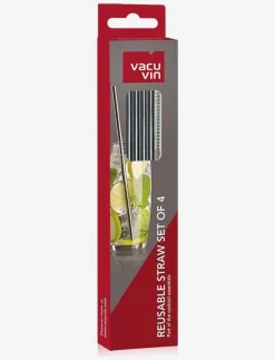 Vacuvin Serveringstillbehör|Cocktail sugrör 4-pack - Serveringstillbehör