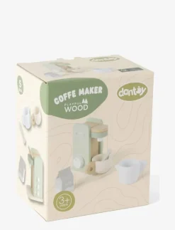 Barn Dantoy Leksakskök & Tillbehör|COFFEE MACHINE WOOD IN GIFT BOX 5 PARTS - Leksakskök & Tillbehör