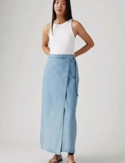 Levi's® COLUMN WRAP SKIRT WRAPPED IN B - Midi kjolar|Kvinnor Kjolar