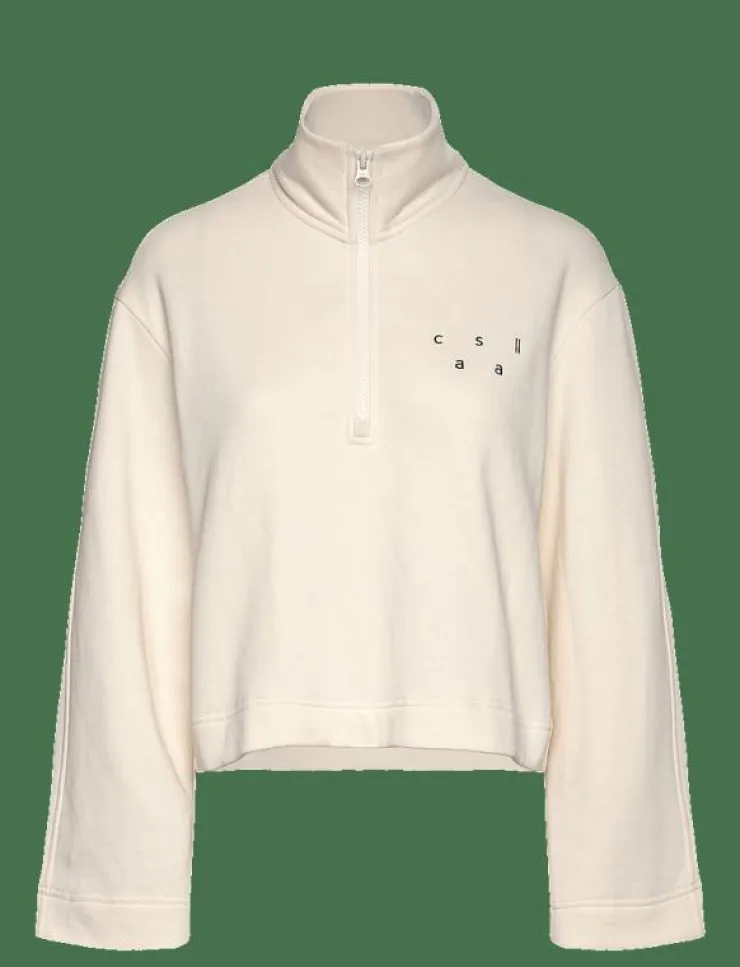 Kvinnor Casall Sweatshirts|Comfy Half Zip Sweater - Sweatshirts