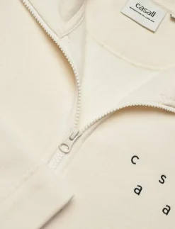 Kvinnor Casall Sweatshirts|Comfy Half Zip Sweater - Sweatshirts