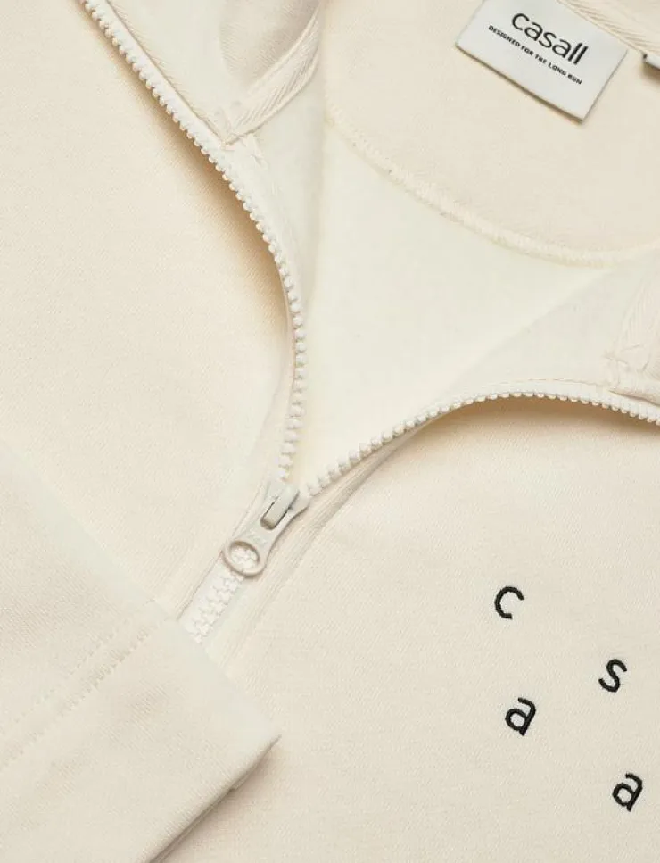 Kvinnor Casall Sweatshirts|Comfy Half Zip Sweater - Sweatshirts