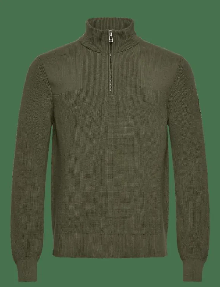 Belstaff COMMANDER QUARTER ZIP JUMPER - Stickat| Stickat