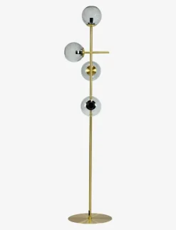 Dyberg Larsen Lampor|Como Golvlampa rök/ mässing - Golvlampor