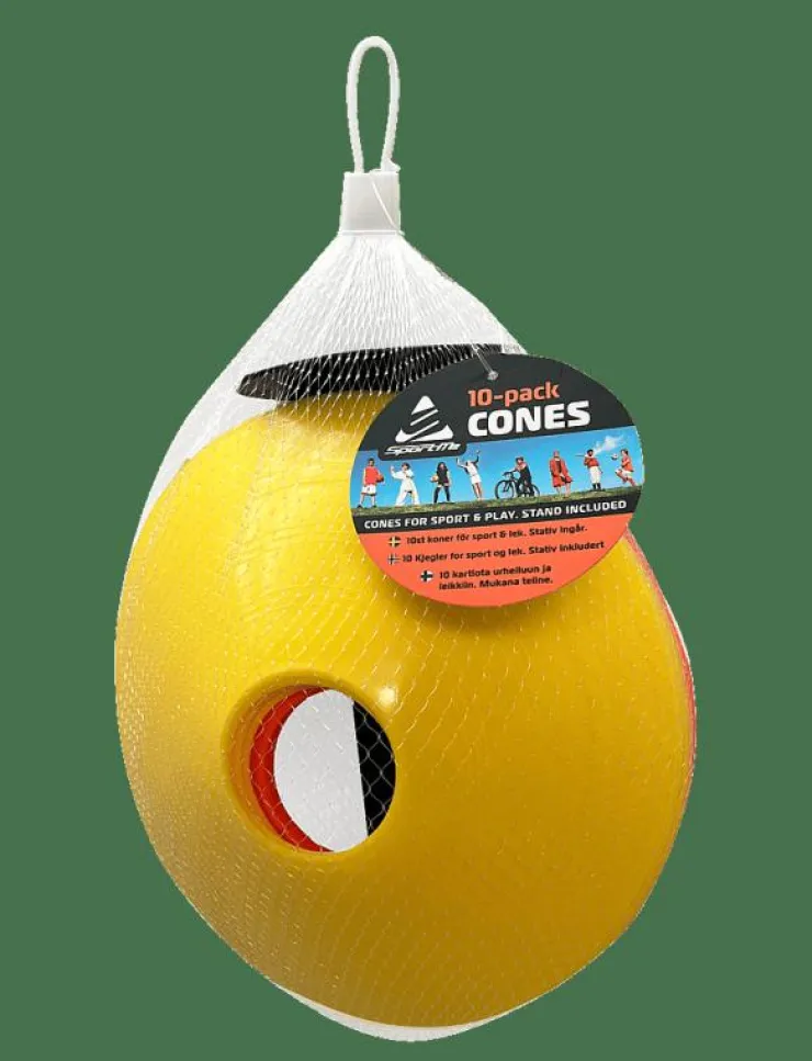 Barn SportMe Uteleksaker|Cones 10-p set , orange/yellow - Utomhusspel & Sport