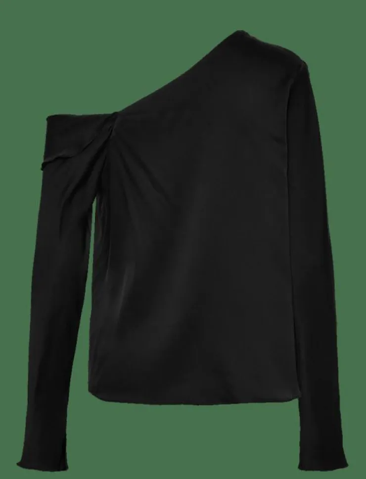 Kvinnor Ahlvar Gallery Blusar & Skjortor|Cora silk blouse - Långärmade blusar