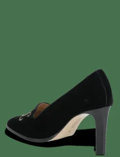 Kvinnor Lauren Ralph Lauren Högklackade Skor|Corah Embroidered-Logo Velvet Pump - Klassiska pumps