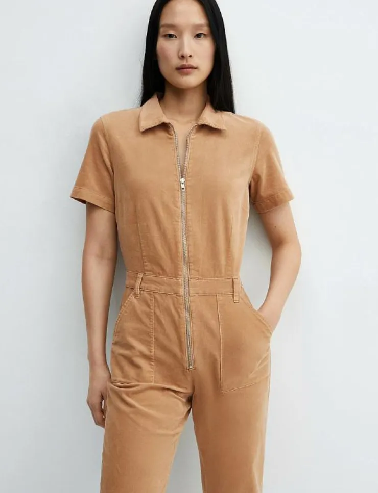 Kvinnor Mango Jumpsuits|Corduroy jumpsuit with zip - Jumpsuits
