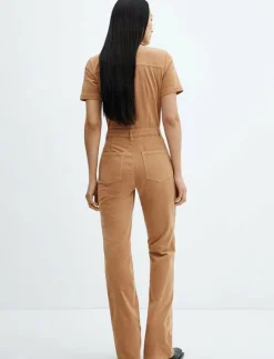 Kvinnor Mango Jumpsuits|Corduroy jumpsuit with zip - Jumpsuits