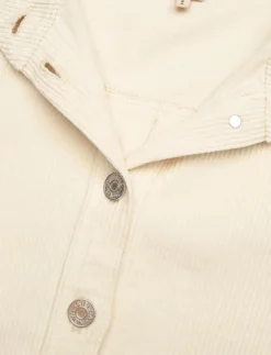 Kvinnor Stella Nova Overshirts|Corduroy shirt with belt - Långärmade