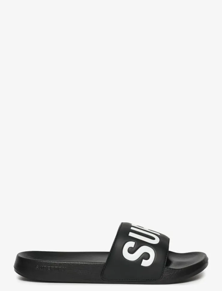 Superdry Sommarskor|Badtofflor|CORE GRAPHIC POOL SLIDE - Sandaler