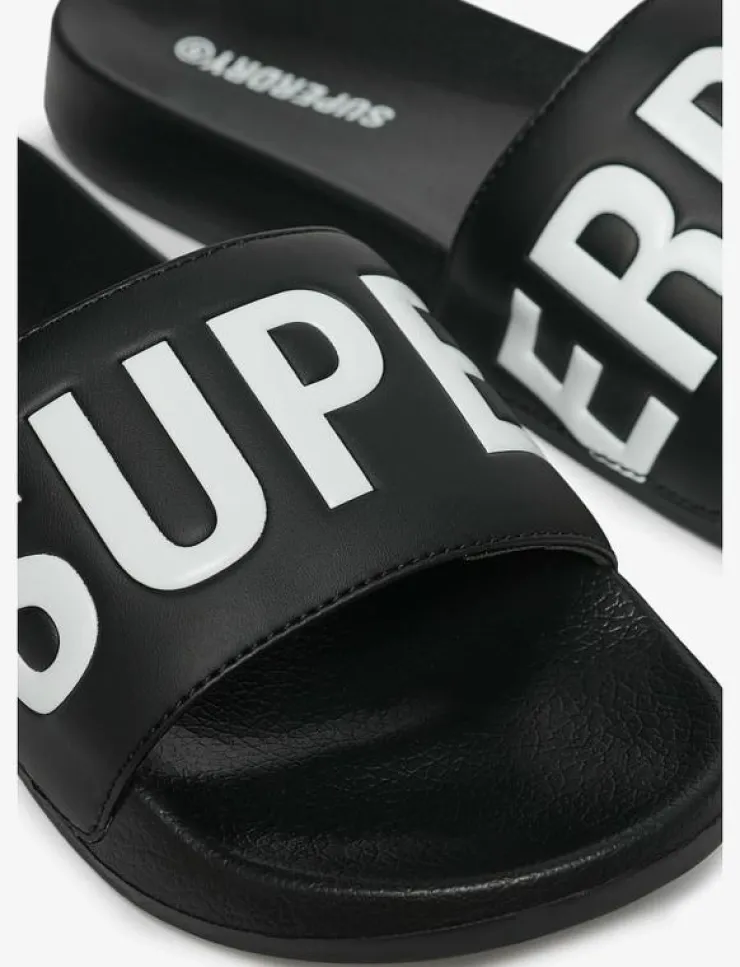 Superdry Sommarskor|Badtofflor|CORE GRAPHIC POOL SLIDE - Sandaler