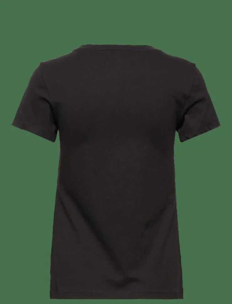 Kvinnor Calvin Klein Jeans T-Shirts & Toppar|CORE INSTIT LOGO SLIM FIT TEE - T-shirts