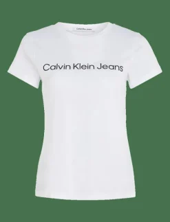 Calvin Klein Jeans CORE INSTIT LOGO SLIM FIT TEE - T-shirts|Kvinnor Plus Size & Curvy