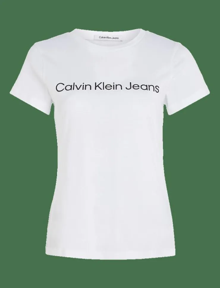 Calvin Klein Jeans CORE INSTIT LOGO SLIM FIT TEE - T-shirts|Kvinnor Plus Size & Curvy