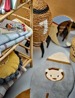 Barn Bloomingville Inredning|Inredning|Cosmina Basket w/Lid, , Seagrass - Förvaringskorgar