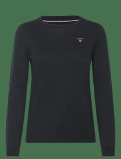Kvinnor GANT Stickat|COTTON C-NECK - Stickat