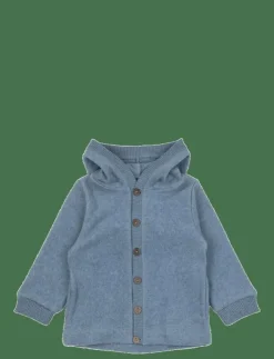 mikk-line Cotton Fleece Cardigan w Hood - Jackor|Barn Fleecekläder