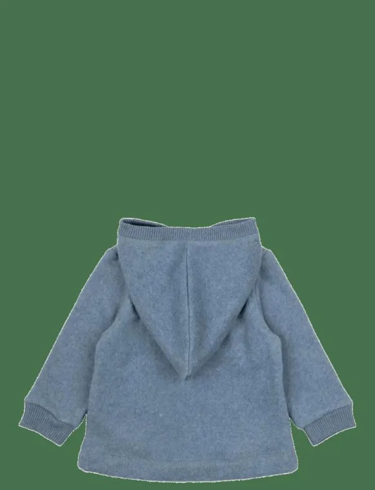 mikk-line Cotton Fleece Cardigan w Hood - Jackor|Barn Fleecekläder